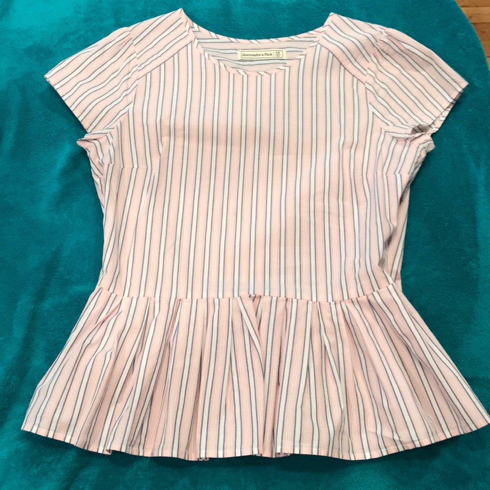 Pink Peplum Shirt